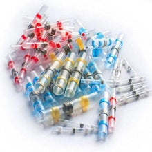 Load image into Gallery viewer, Waterproof Solder Wire Connectors - 50PCS - Heat Shrink Soldering Sleeve Terminals Insulated Waterproof Butt Wire Connectors Electrical Wire Soldered Terminals