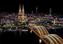 Load image into Gallery viewer, Scratch Painting Kits - 41*28 cm Magic Scratch Art Crafts World Landscape Paper Adult kids decompression toys Creative DIY Gifts